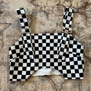 Carmar Checkered Top size medium